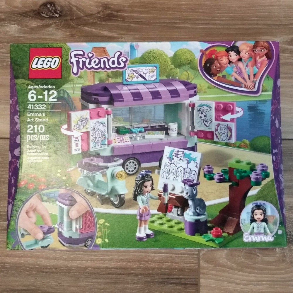 Lego FRIENDS 41332 Emma's ART STAND Unopened Entrepreneur Artist Girl Power Cat‎